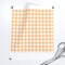 Orange Check Gingham Small Scale Cottagecore French Country Farmhouse Spring Summer Classic Traditional Custom Printed Fabric by Spoonflower Various Fabrics by the Yard or Fat Quarter